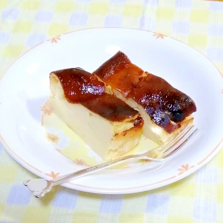 熟バナナとベビチーのチーズケーキ♡バレンタインにも